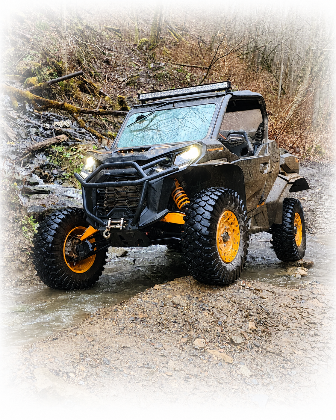 Can-Am Commander side-by-side on an off-road trail